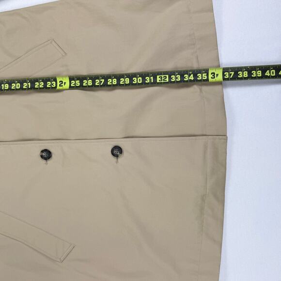 Everlane Women's The Mac Trench Coat Large Cornstalk Khaki Minimalist - Picture 15 of 16